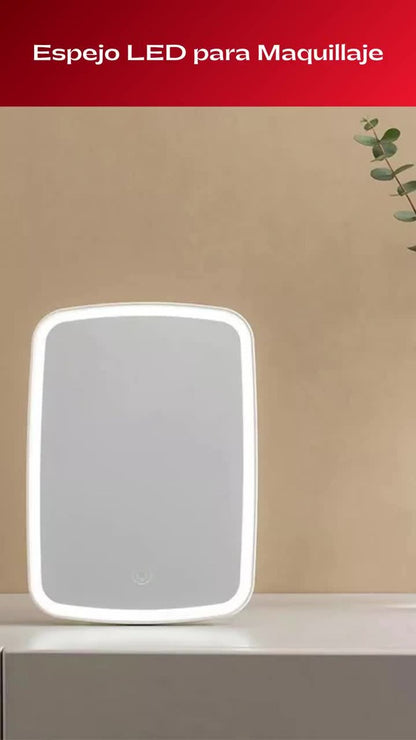 💄✨ Espejo luces LED con Pantalla Táctil – Belleza con luz propia